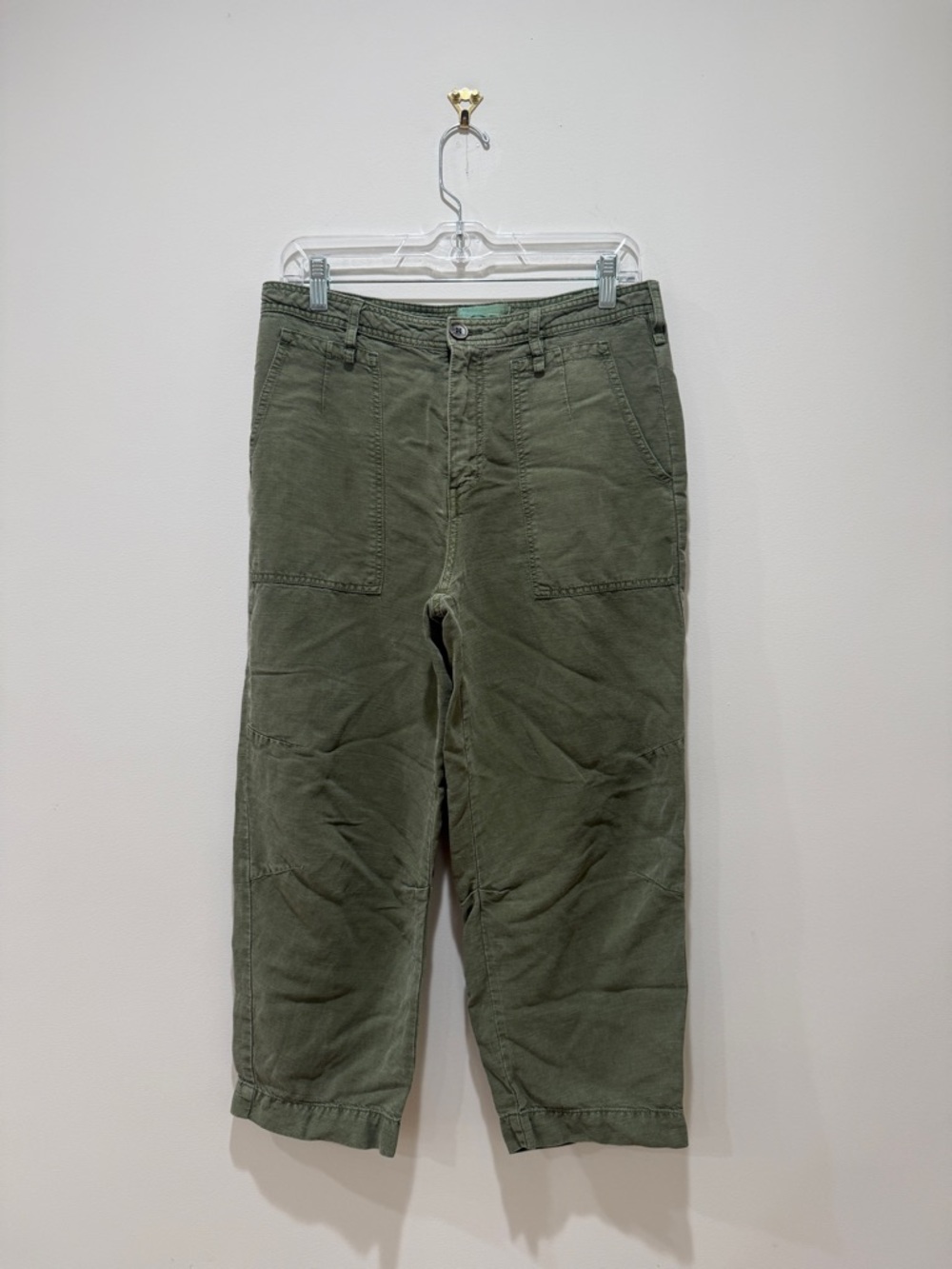 Anthropologie Olive Cargo Utility Pants